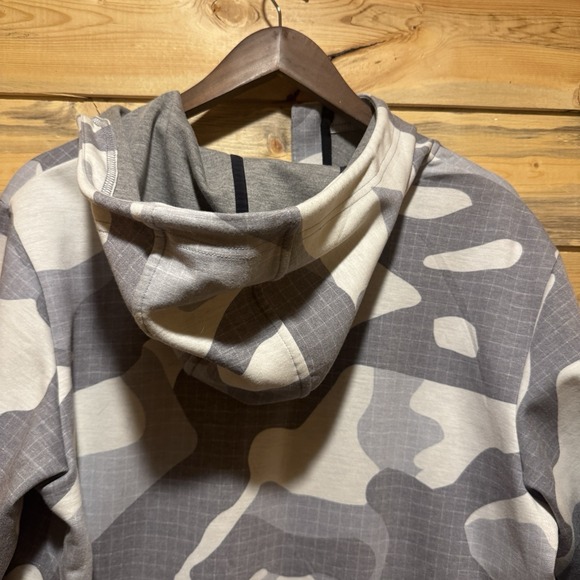 QUIKSILVER Shredder Men's Water Resistant Hoodie White Camo Size Medium - Picture 11 of 11